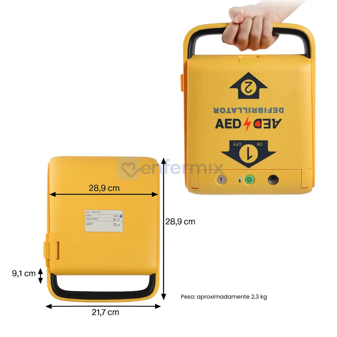 Desfibrilador DEA i3 Amoul Automático com Registro ANVISA | Linha VIDA+ Emergência Médica
