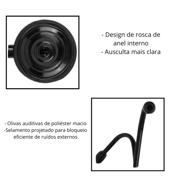Estetoscópio de Luxo Elite Care para Profissionais de Saúde - Enfermix