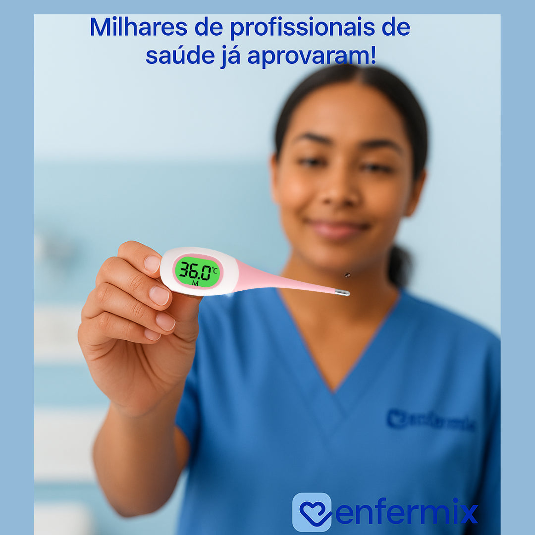 Termômetro Digital Flexivel Com Medição Em 8 Segundos Rápido