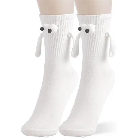 Meia Criativa de mãozinha Bonequinho 3D