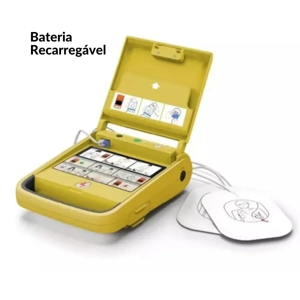 Desfibrilador DEA i3 Amoul Automático com Registro ANVISA | Linha VIDA+ Emergência Médica - Bateria Recarregável
