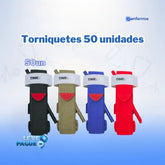 Kit Torniquete Tático Multiuso - Primeiros Socorros (50 unidades)