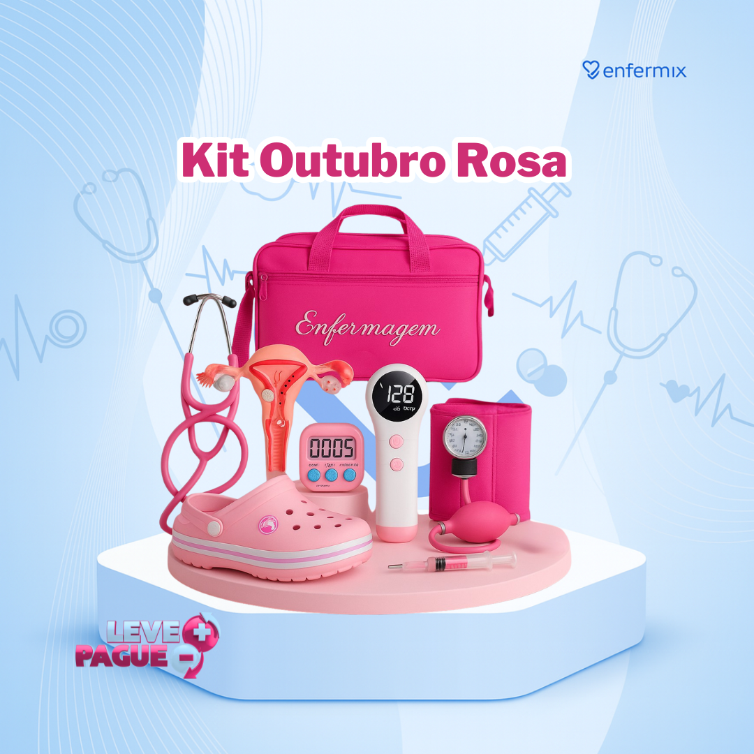 Kit Outubro Rosa enfermagem