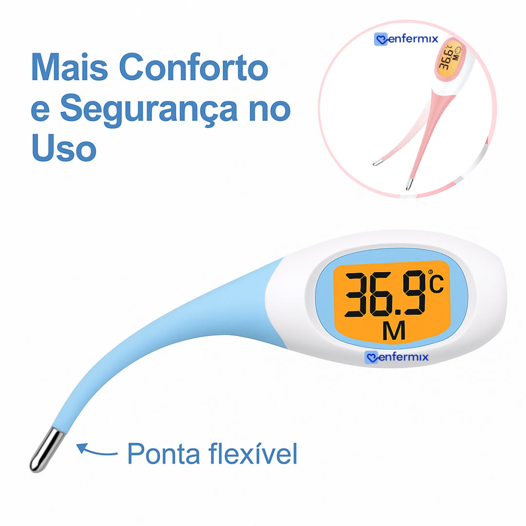 Termômetro digital Flextemp com visor fronta