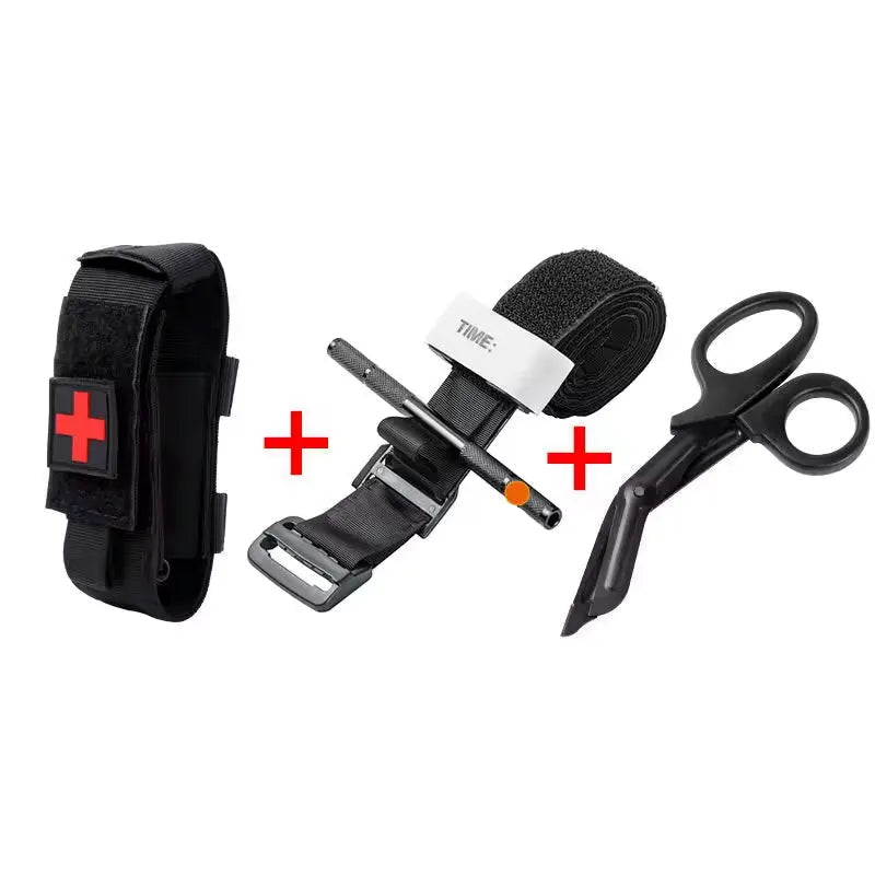 Kit primeiros Socorros Torniquete + Tesoura + Bolsa